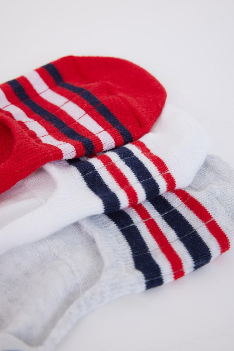 DeFacto Multicolour Woman Woman 3 Piece Cotton Ballerina Socks Casual - Image 5